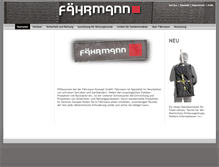 Tablet Screenshot of faehrmann.com